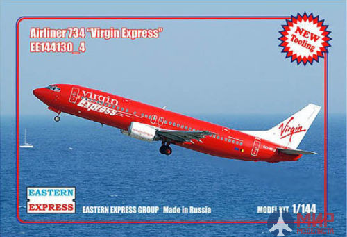 ее144130_4 Восточный экспресс Авиалайнер 737-400 Virgin Express	1/144
