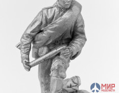 197  Ратник 54 мм  Заряжающий из расчета 45 мм пушки, 1944 г.   олово