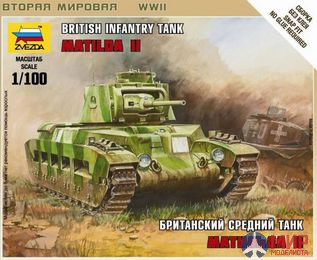 6171 Звезда 1/100 Британский танк Matilda-2