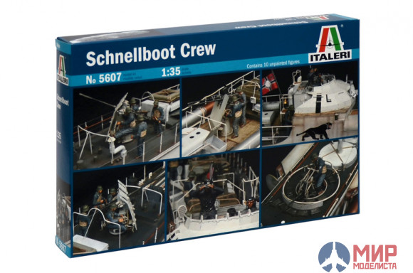 5607 Italeri Фигуры  Schnellboot Crew  (1:35)