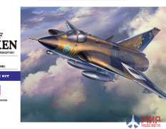 01578 Hasegawa 1/72 Перехватчик ВВС Швеции J35F Draken