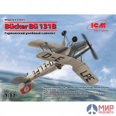 32031 ICM 1/32 Bücker Bü 131B, Германский учебный самолет