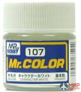 C107 Gunze Sangyo (Mr. Color) Краска уретановый акрил Mr. Color 10мл CHARACTER WHITE