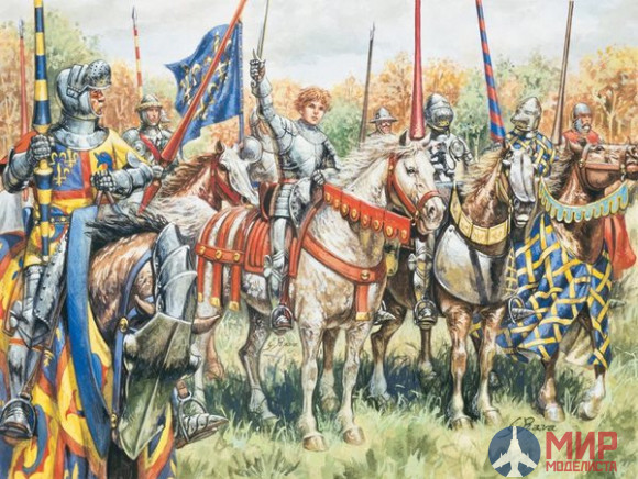 6026 Italeri солдаты FRENCH WARRIORS (100 YEARS WAR) (1:72)