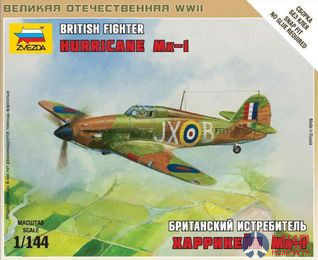 6173 Звезда 1/144 Британский истребитель Hurricane Mk.I