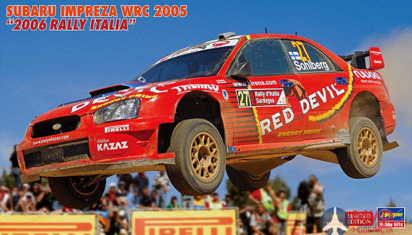 20614 Hasegawa SUBARU IMPREZA WRC 2005 2006 RALLY ITALIA (Limited Edition)