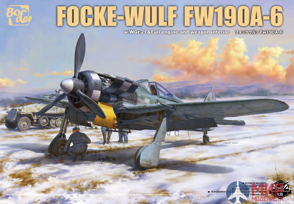 BF-003 Border 1/35 Focke-Wulf Fw190A-6 w/WGr.21 And Full Engine And Weapon Interior