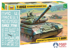 3592К Звезда 1/35 Основной боевой танк Т-80БВ + набор декалей