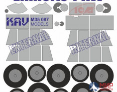 KAV M35 087 KAV models Окрасочная маска для моделей Einheits Personenkraftwagen производства ICM