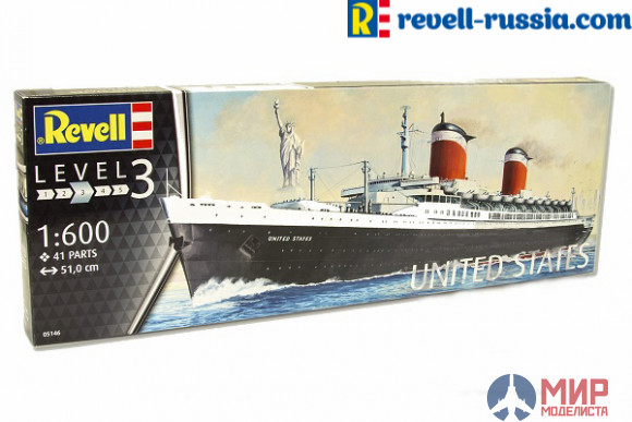 05146 Revell  корабль  United States  (1:600)