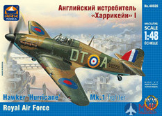 48026 АРК модел 1/48 Истребитель английский Hurricane Mk.I RAF