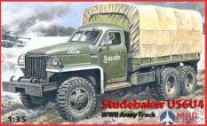 35514 ICM 1/35 Грузовик Studebeker US6 U4 с тентом, лебедкой