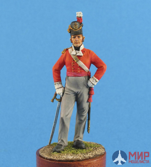 CMOS-54004(M) Chronos Miniatures 54mm Британский офицер пехотных полков, 1812-15 гг.