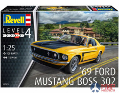 07025 REVELL АВТОМОБИЛЬ FORD MUSTANG BOSS 302 '69 (1:25)