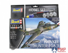 63908 REVELL ПОДАРОЧНЫЙ НАБОР. БРИТАНСКИЙ ИСТРЕБИТЕЛЬ HAWKER HUNTER FGA. 9 (1:72)