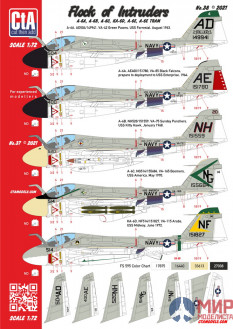 CTA038 Cut then Add 1/72 "Flock of Intruder" - Various A-6 versions, attack aircraft, and tankers. 9