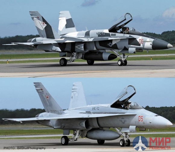 02202 Самолет Boeing F/A-18A+ Hornet VFC-12 Adversary Combo (2 x kits) (HASEGAWA)  1/72