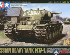 32535 Tamiya 1/48 Советский тяжелый танк  KВ-I с 76.2 мм пушкой, металлич.шасси, 3 вар-та декалей