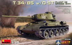 35290 MiniArt 1/35 Т-34/85 с Д-5Т. Завод 112. Весна 1944 года, с Интерьером