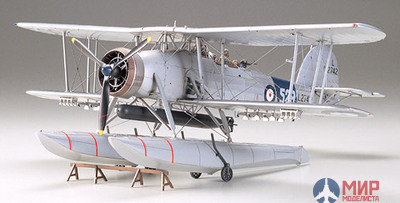 61071 Tamiya 1/48 Самолет FAIREY SWORDFISH FLOATPLANE с 3 фигурами.