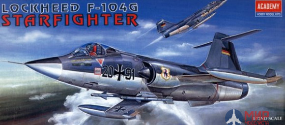 12443 Academy 1/72 Самолёт F-104G Starfighter