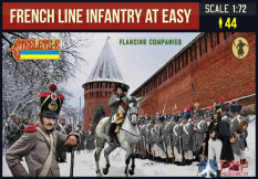 STR225 Strelets*R Фигуры French Line Infantry at Ease in Winter Dress (Flanking Companies)