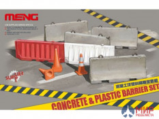 SPS-012 Meng Model 1/35 "Concrete & Plastic Barrier Set "