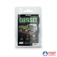 AK-14035 AK Interactive EARTH SET - Liquid Pigment (3 ref)
