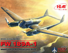 72291 ICM 1/72 Германский самолет-разведчик FW 189A-1, II МВ