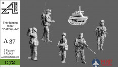 А37 Alex miniatures 1/72 Боевой робот "Платформа-М"