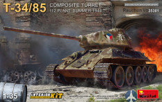 35301 Miniart 1/35 Советский  танк T-34/85 112 завода с композитной башней. Лето 1944 г. С интерьеро