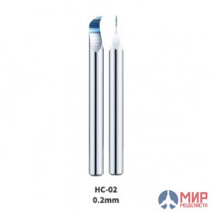 HC-02 DSPIAE Craft Tools Нажимной закруглённый нож из вольфрамовой стали, 0.2 мм
