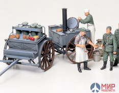 35247 Tamiya 1/35 Немецкая полевая кухня с солдатами (4 фигуры)