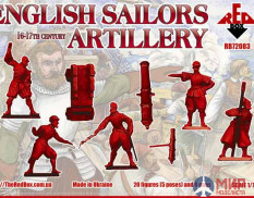 RB72083 Red Box 1/72 English Sailors Artillery  16-17 century