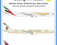 AVD144-11 Avia Decals 1/144 Декаль Boeing 777-300ER Ближний Восток
