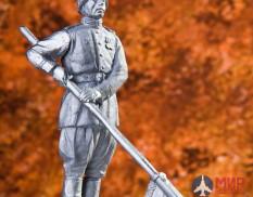 260  Ратник 54 мм Рядовой РККА в парадной форме. Парад Победы 1945 г.  олово