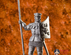 225  Ратник 54 мм Всадник Польско- Литовского войска. Ливонская война 1558-1583 г   олово