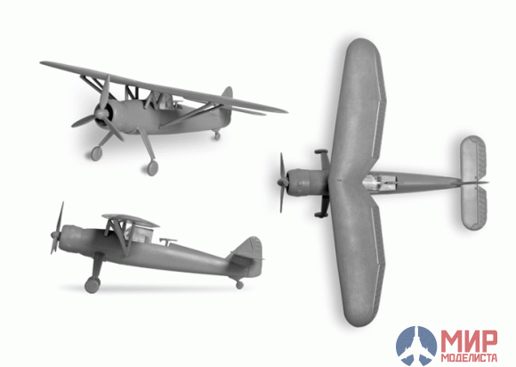 6184 Звезда 1/144 Немецкий самолет-разведчик Henschel Hs 126B-1 "Хеншель"