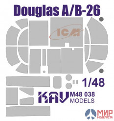 KAV M48 038 Окрасочная маска на B-26B-50 "Инвейдер", Американский бомбардировщик