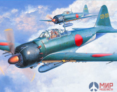 09072 Hasegawa 1/48 Японский истребитель MITSUBISHI A6M5c ZERO FIGHTER TYPE 52 HEI