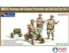 35GM0042 Gecko Models 1/35 M53 Scooter Cushman w-RL-35 Cable Reel Cart