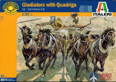 6874 Italeri солдаты GLADIATORS WITH QUADRIGA (1:32)