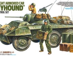 25196 Tamiya 1/35 Американский БТР М8 Greyhound, с двумя фигурами и набором 35229