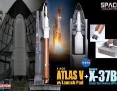 56260 Dragon космический аппарат  Atlas V w/Launch Pad + X-37B Orbital Test Vehicle (OTV)  1/400