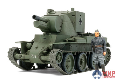 35318 Tamiya 1/35 Танк БТ-42 финской армии. Фигура танкиста (3 вар-та декалей)