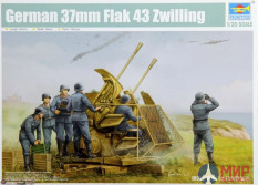 02347 Trumpeter 1/35 Немецкое зенитное орудие German 37mm Flak 43 Zwilling