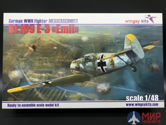 D5-08 Wingsy Kits 1/48 German WWII Fighter Messerschmitt Bf.109 E-3