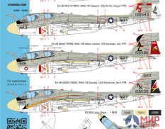 CTA044 Cut then Add 1/144  "Colorful Prowlers" - Grumman EA-6B, 4 Markings USN