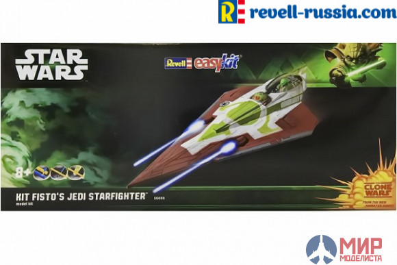 06688 Revell космический корабль Kit Fisto's Jedi Starfighter  (1:39)