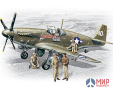 48125 ICM 1/48 Самолет P-51 B/w crew